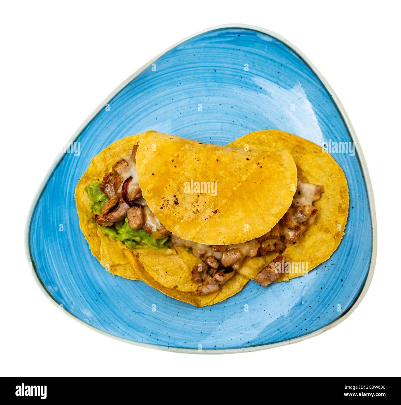 Mexican tacos of tortillas with roasted chicken Stock Photo Alamy