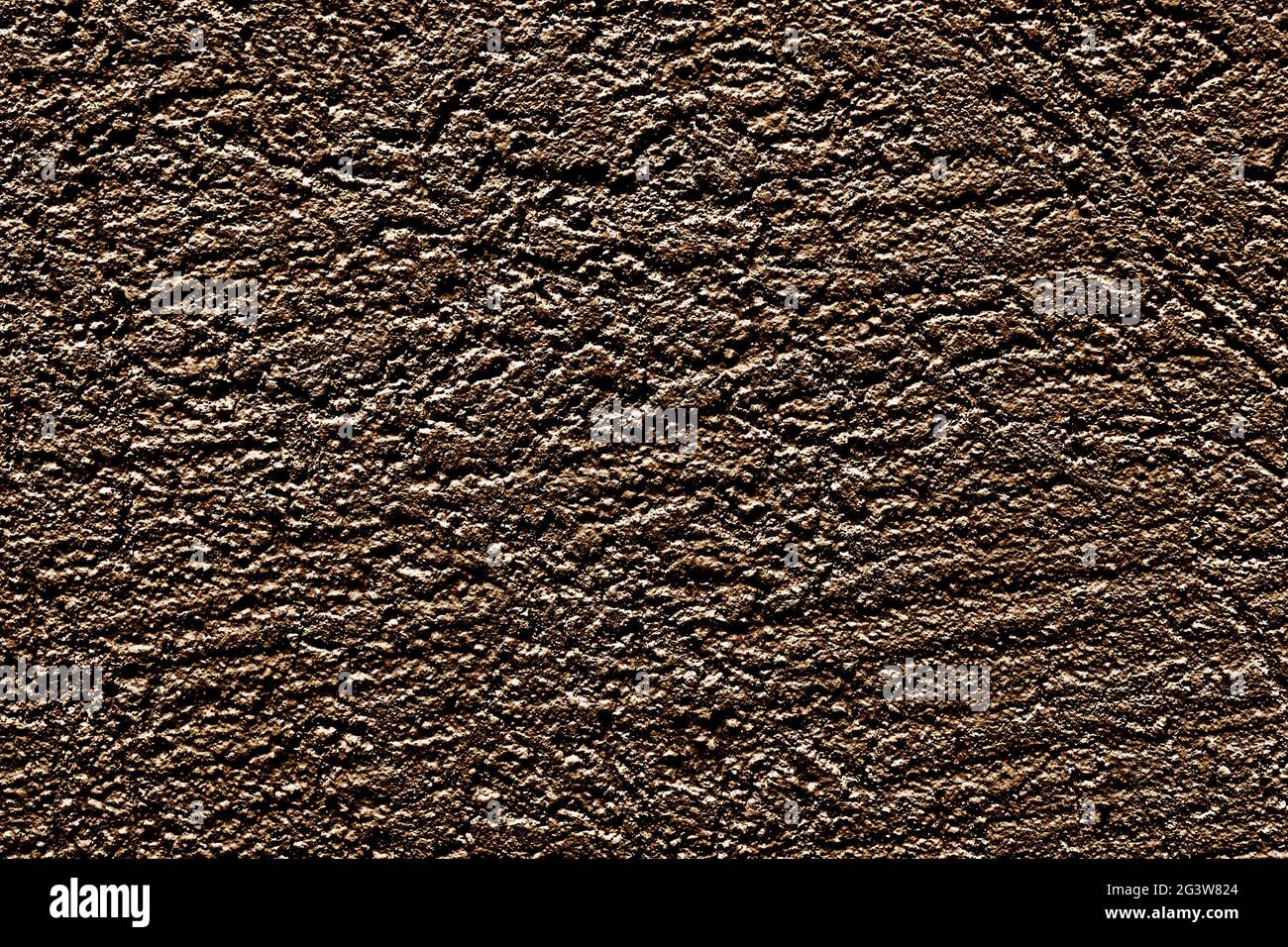 The wall is made of plaster. Rough surface. Solid color abstract background. Stock Photo