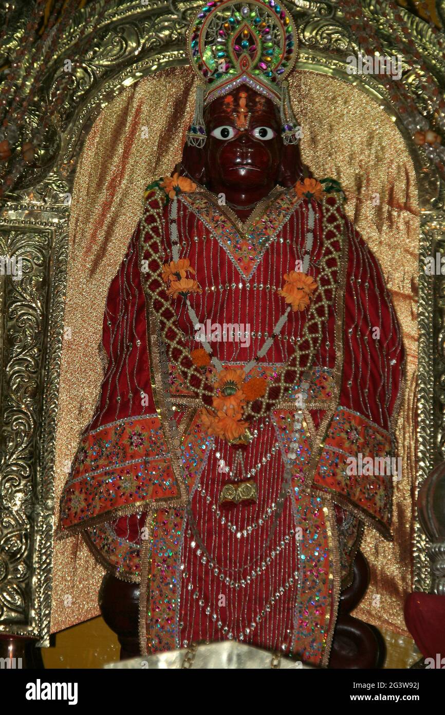 Decorated Hanuman God Stock Photo