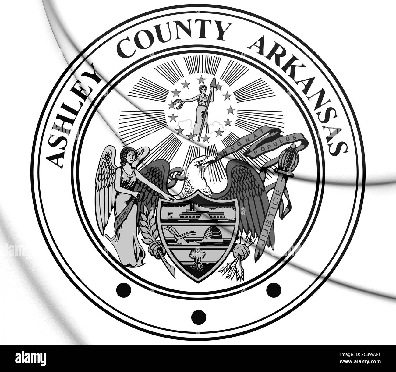 Flag of arkansas Black and White Stock Photos & Images Alamy