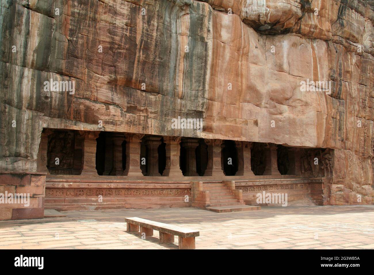 Rock-cut Cave Temple Stock Photo