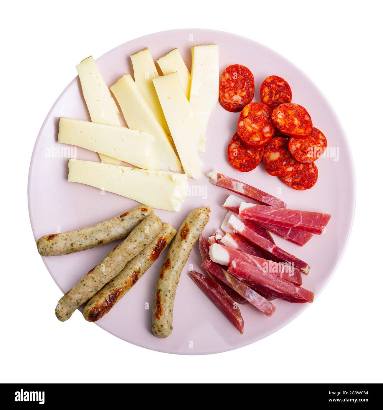 Traditional spanish snack tapas on a plate Stock Photo Alamy