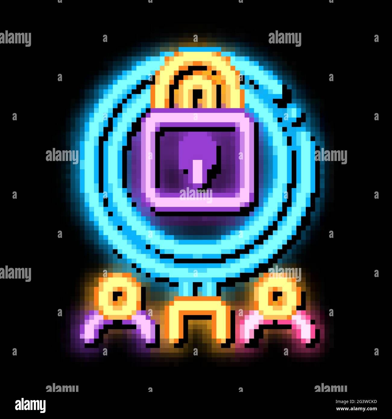 closure of knowledge for research neon glow icon illustration Stock ...
