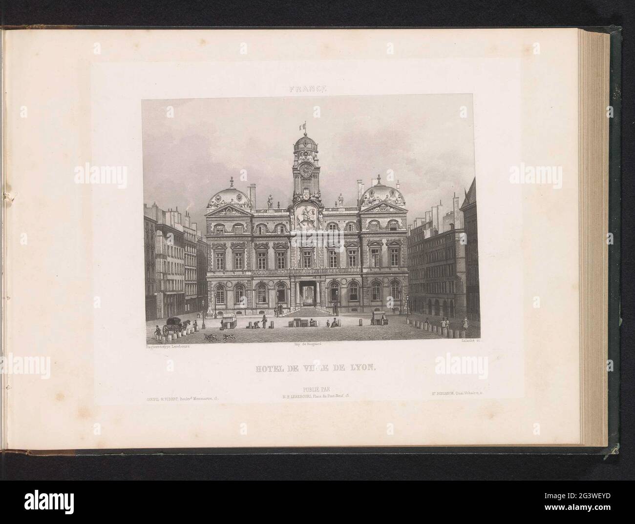 Facade of Lyon City Hall; Hotel de Ville de Lyon; France Stock Photo ...