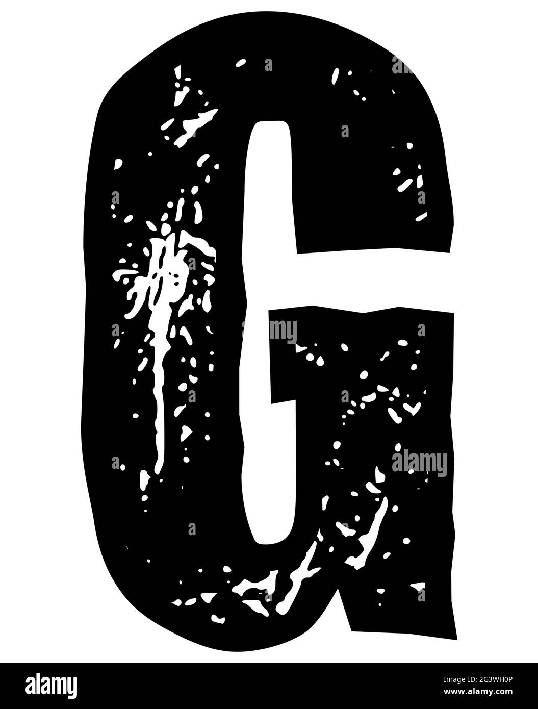 Stencil grunge capital letter G Stock Vector Image & Art - Alamy