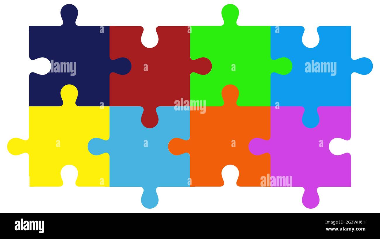 6 Piece Jigsaw Puzzle Template