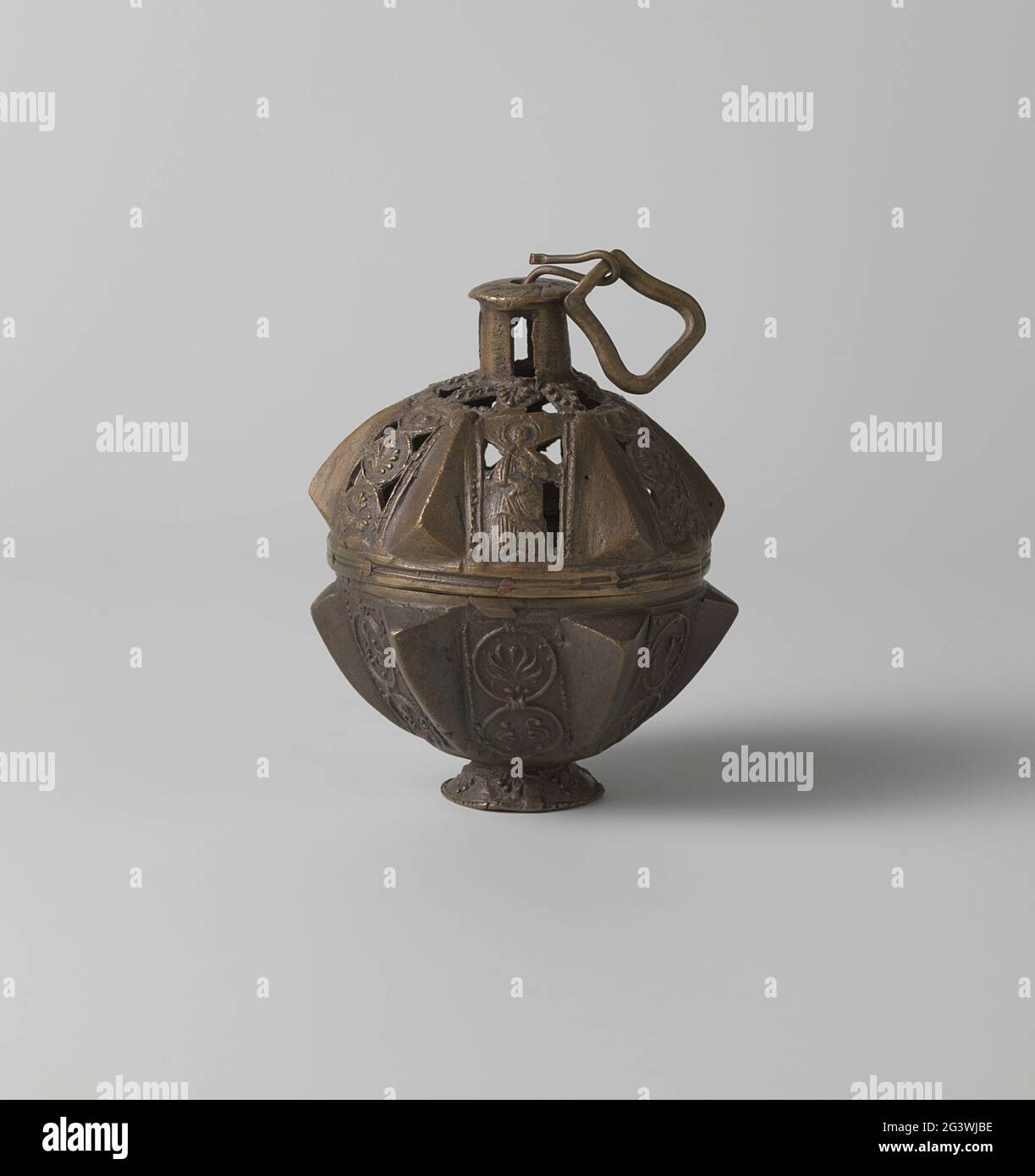 Censer, spherical. The components are poured and criminated. Round base ...