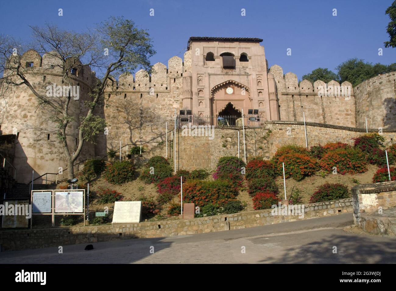 Entrance to Fort at Jhansi Stock Photo