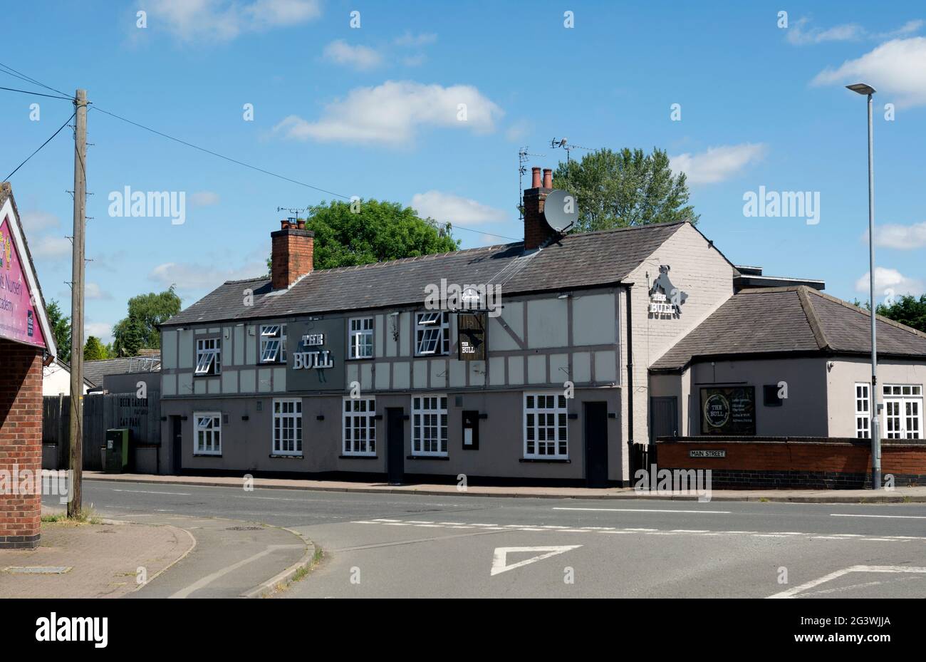 The Bull pub, Broughton Astley, Leicestershire, England, UK Stock Photo