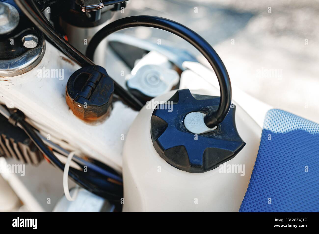 Fuel tank cap of ATV car close up Stock Photo Alamy