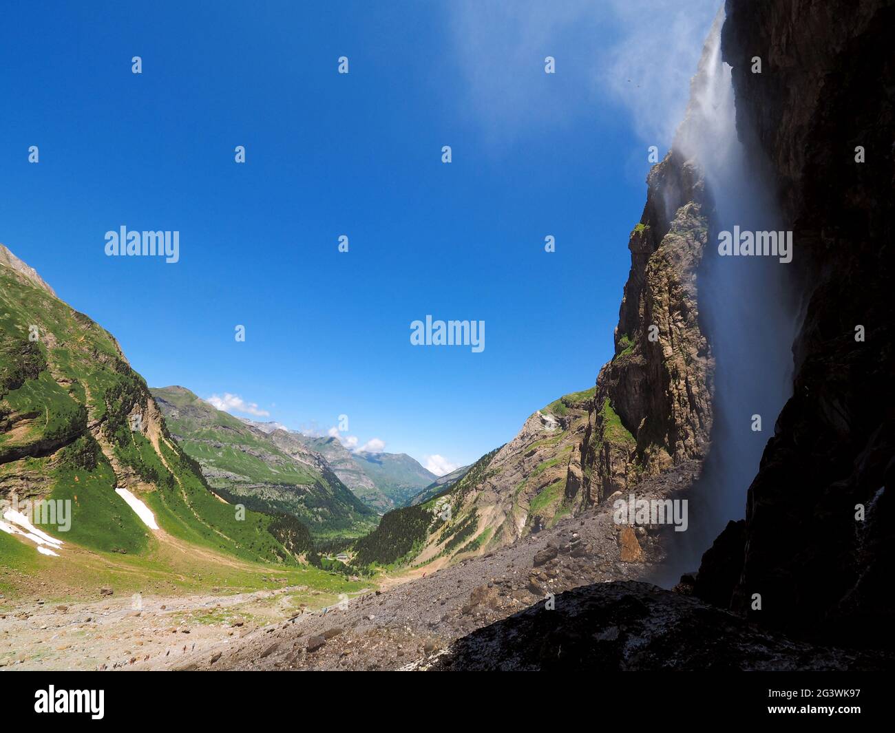 FRANCE. HAUTES-PYRENEES (05) THE GRANDE CASCADE DE GAVARNIE IS A ...