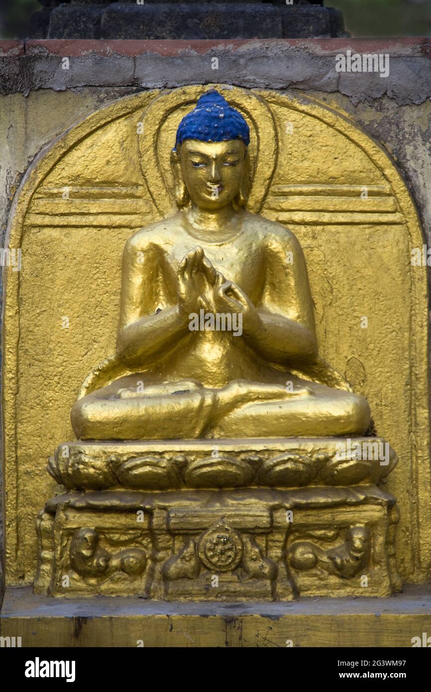 Serene Mood of Buddha Stock Photo