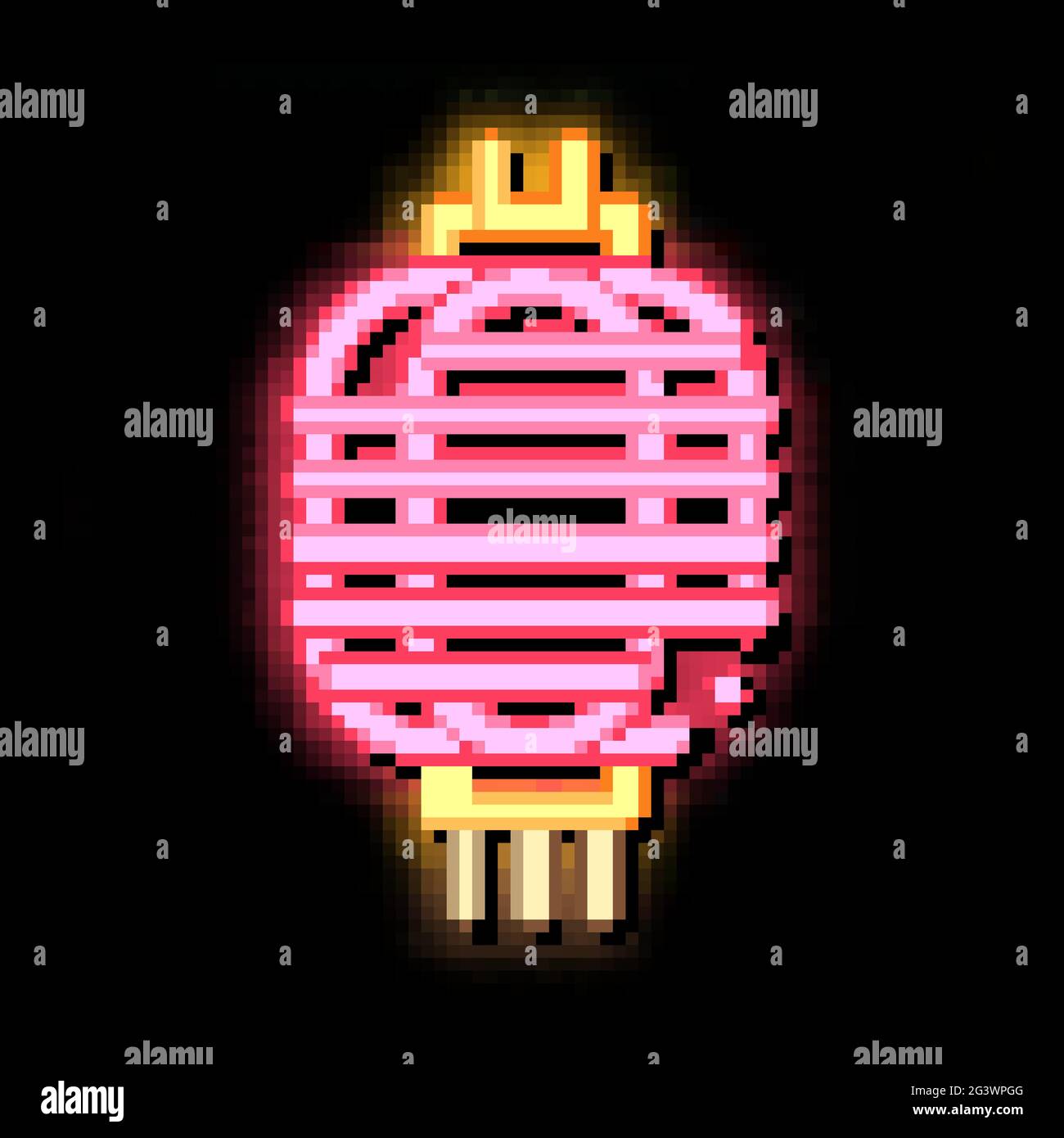 chinese lantern neon glow icon illustration Stock Vector Image & Art ...