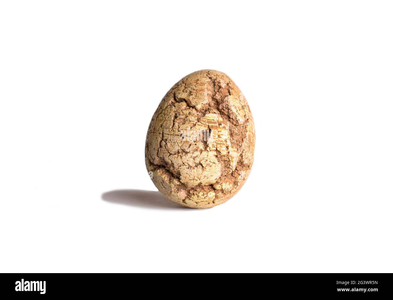 Very ancient egg with cracks Stock Photo