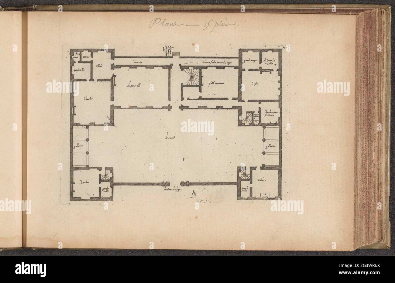 Map of Landhuis A Logis domestiques - Map Of Landhuis A Logis Domestiques Petit Habitations Floor Plans And Models Of French Country Houses This Print Is Part Of An Album 2G3WR6X 