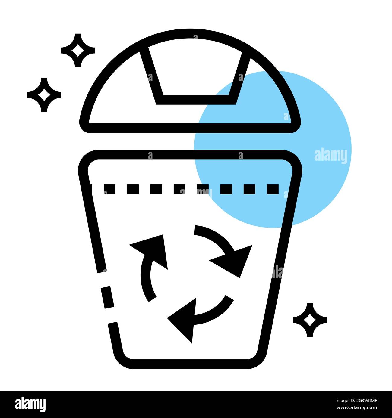 Recycle bin icon vector illustration Stock Photo Alamy