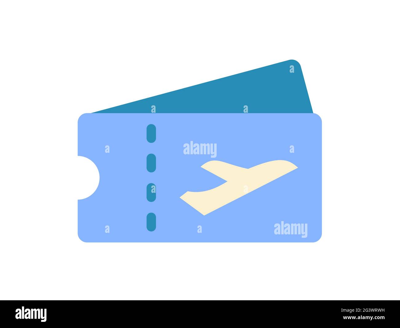 ticket flight single isolated icon with flat style vector illustration ...