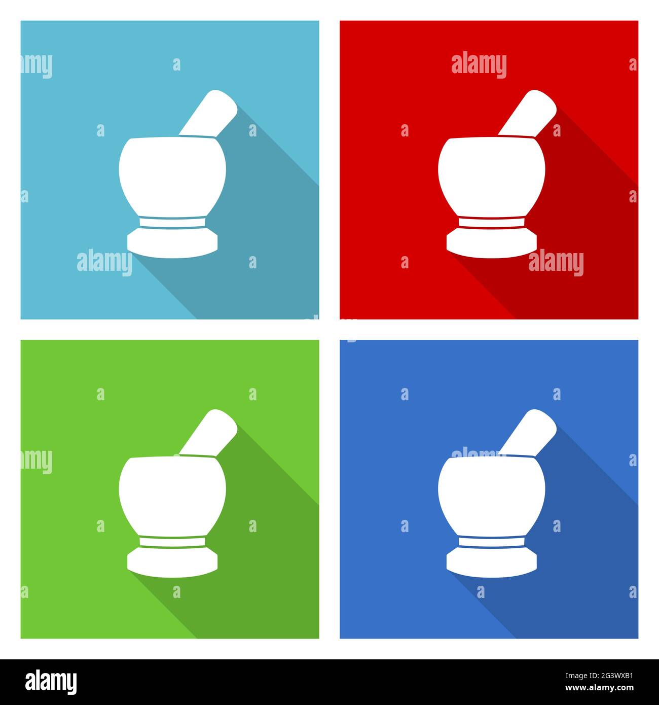 Mortar, pestle, pharmacy concept icon set, vector illustration in eps