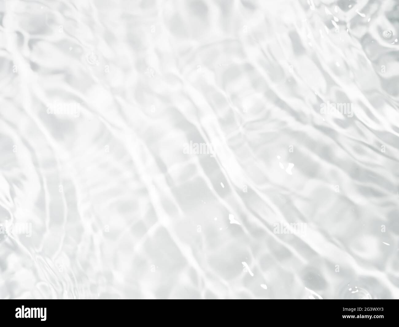 Ripple water texture with shadows on white Stock Photo