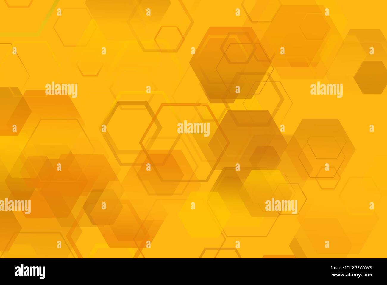 Random geometrical abstract hexagon landing page background Stock Vector