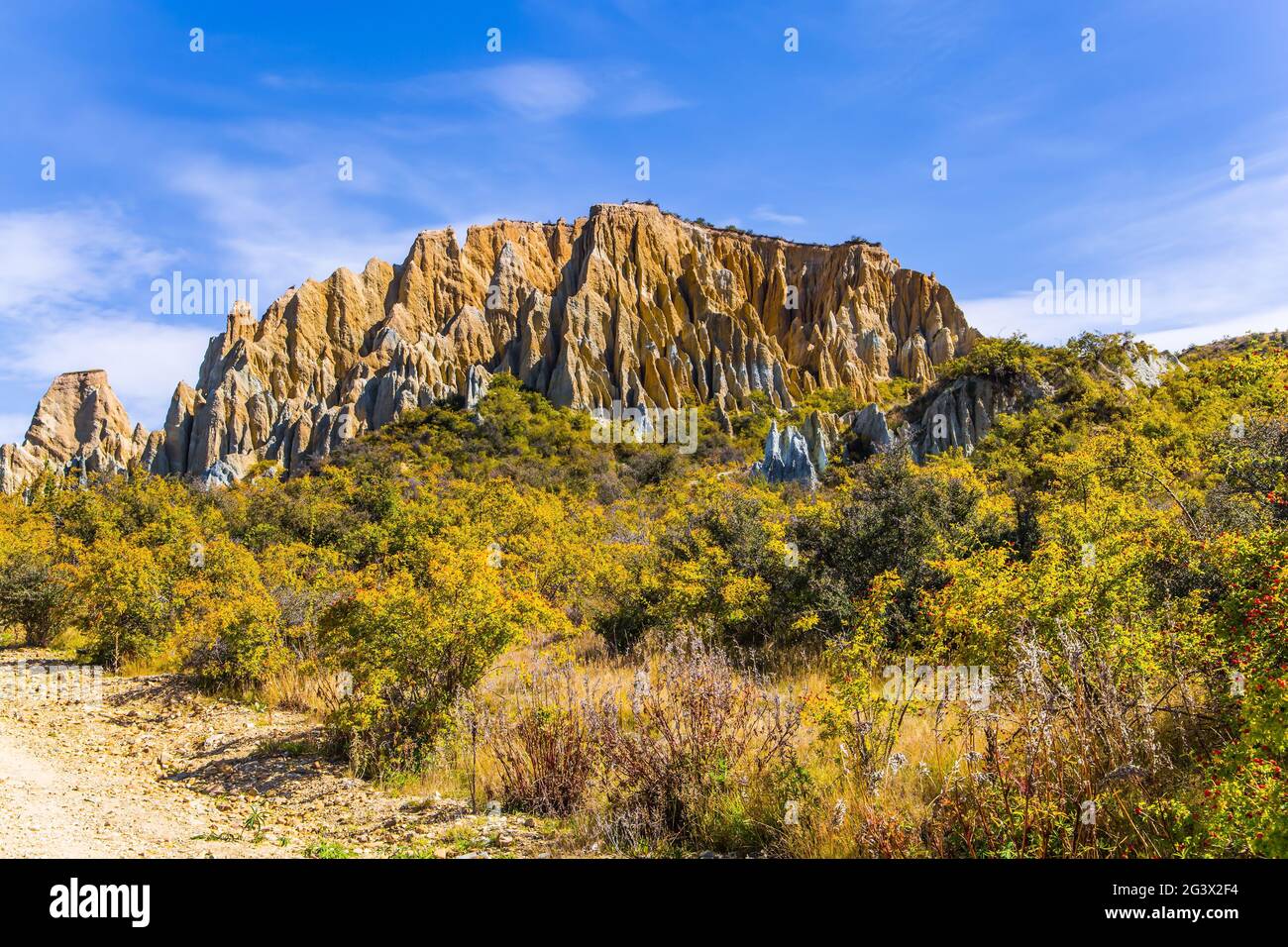 The Clay Cliffs Stock Photo