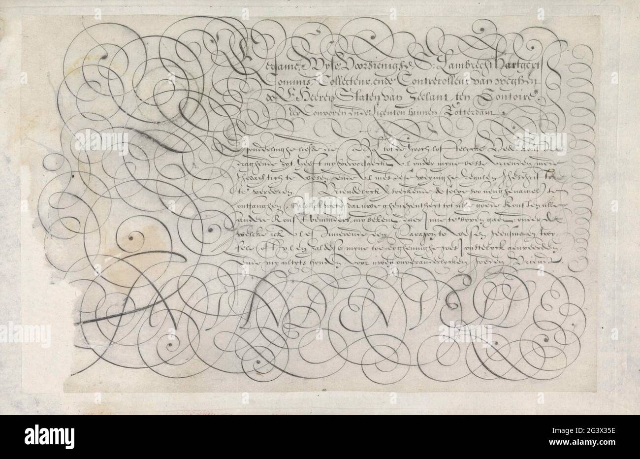 Ontwerp van een schrijfvoorbeeld Eersame wyse voorsienighe (...); Spieghel der schrijfkonste Ontwerp van een schrijfvoorbeeld Eersame wyse voorsienighe (...); Spieghel der schrijfkonste