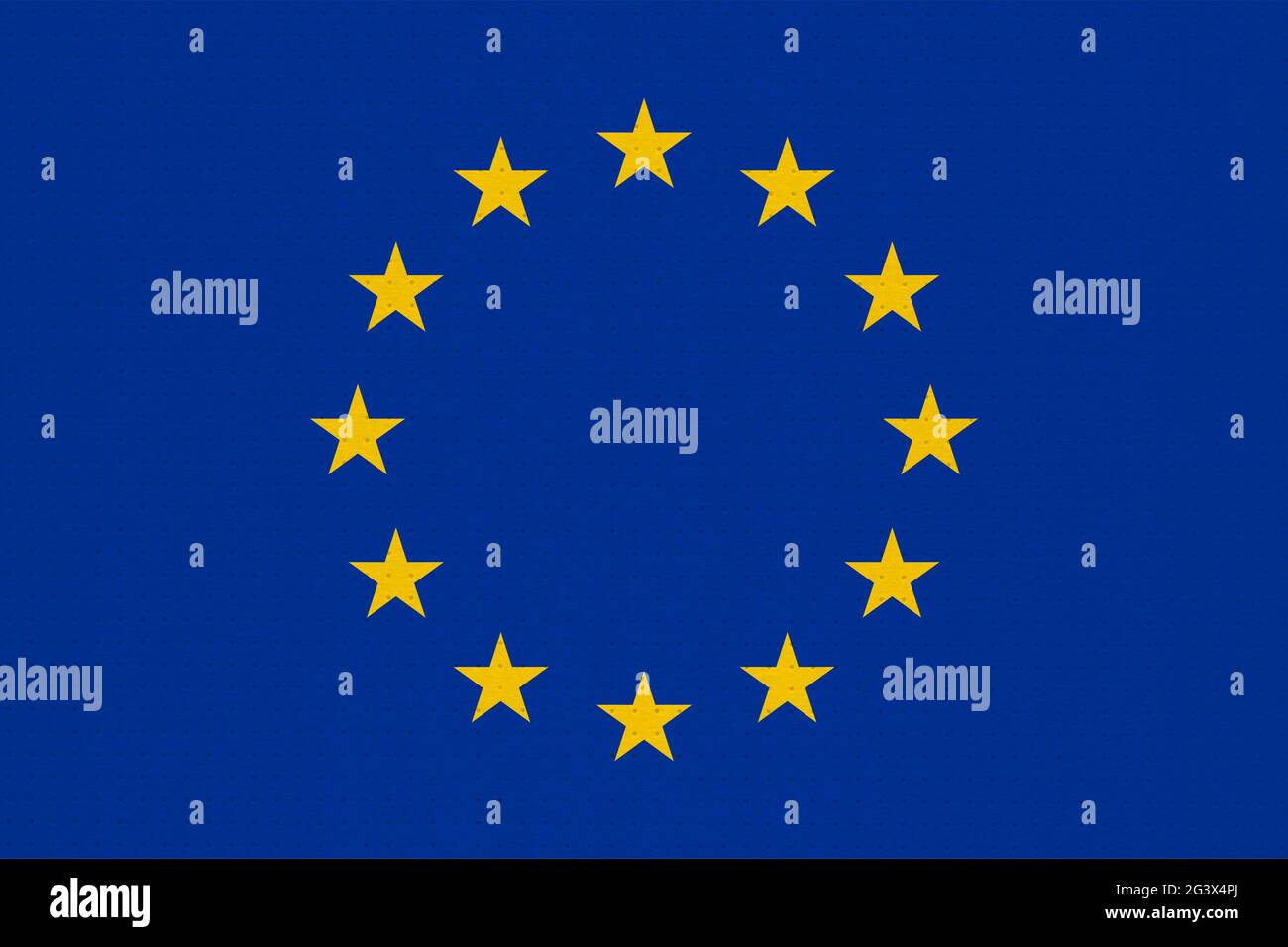 Metal flag of the European Union (EU Stock Photo - Alamy