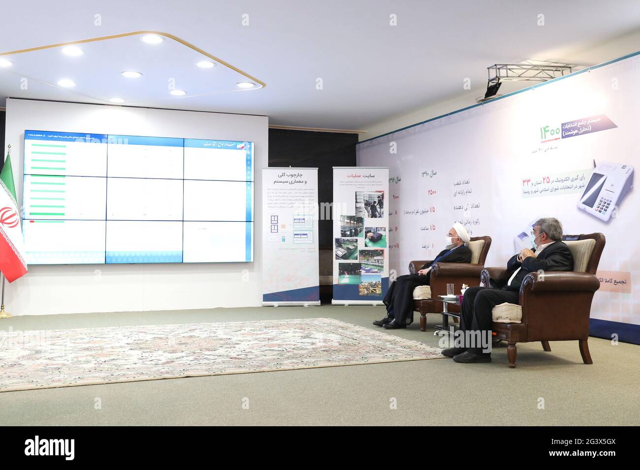 Tehran, Tehran, Iran. 18th June, 2021. Iranian President Hassan Rouhani ...