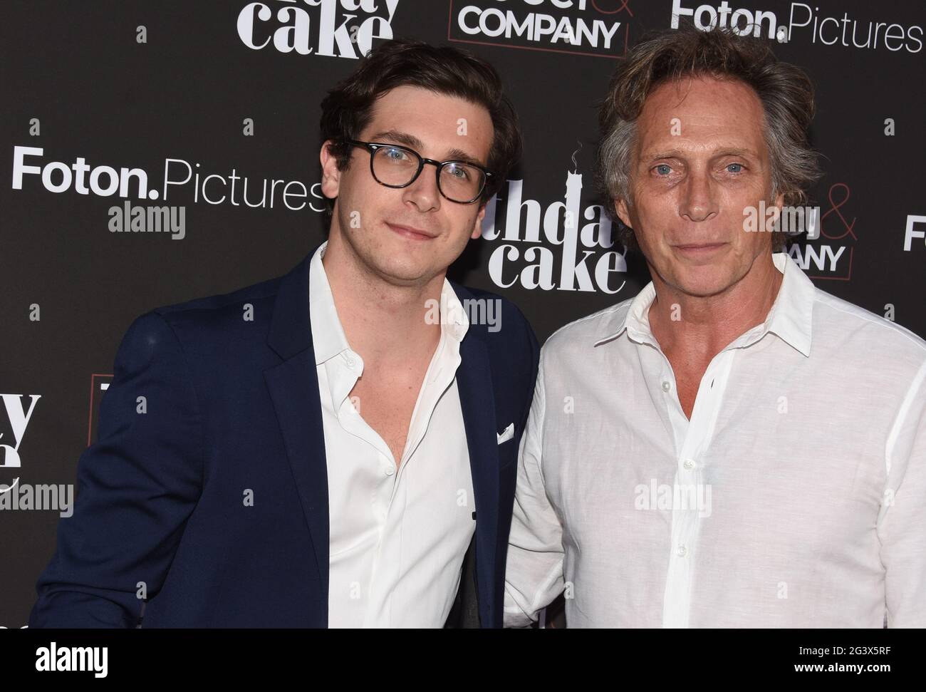 Beverly Hills, California, USA 16th June 2021 Actor Sam Fichtner and father actor William Fichtner attend The Los Angeles Premiere of The Birthday Cake on June 16, 2021 at Fine Arts Theater in Beverly Hills, California, USA. Photo by Barry King/Alamy Stock Photo Stock Photo