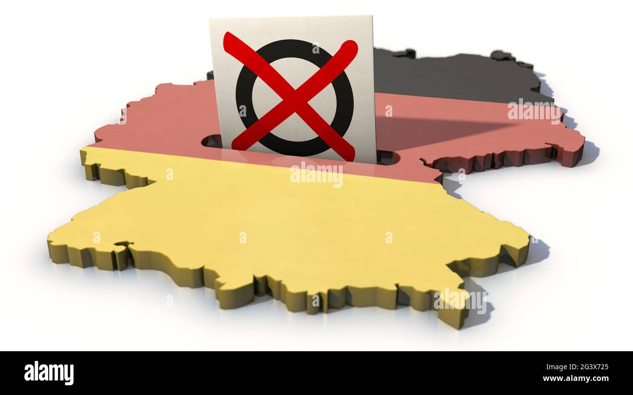 Federal election in Germany Stock Photo