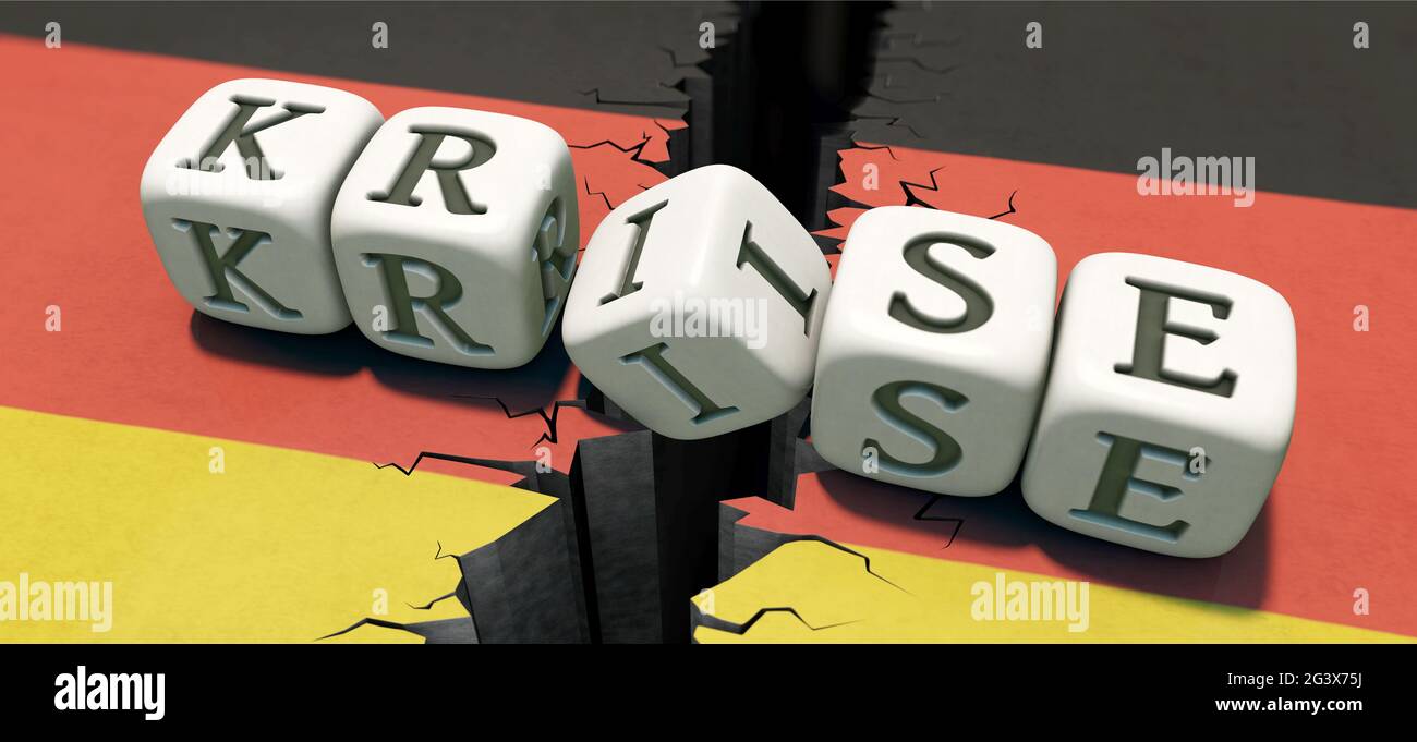 Germany in crisis Stock Photo