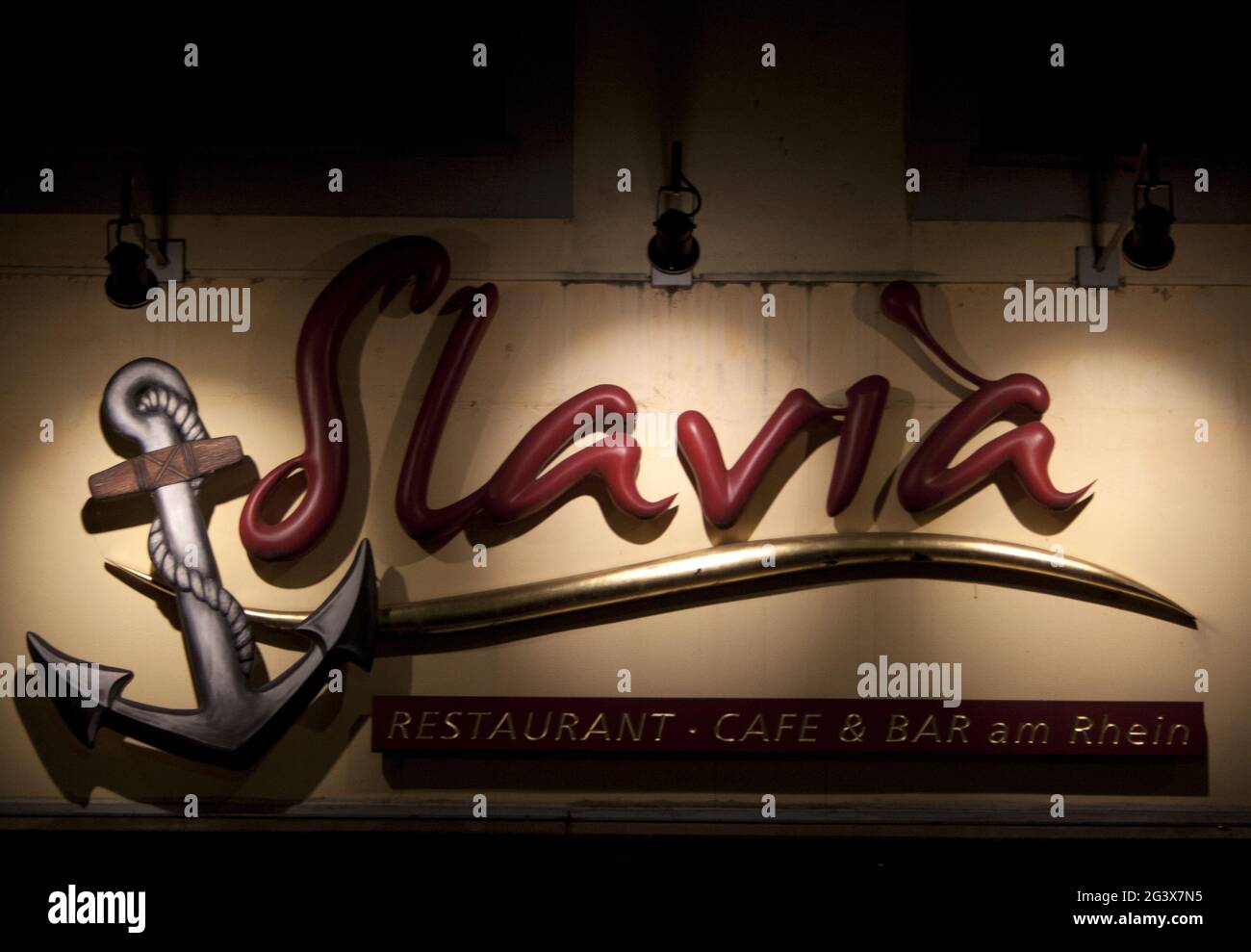 Croatian Slavia Restaurant, Am Bollwerk, Cologne, NRW, Rhineland Stock Photo
