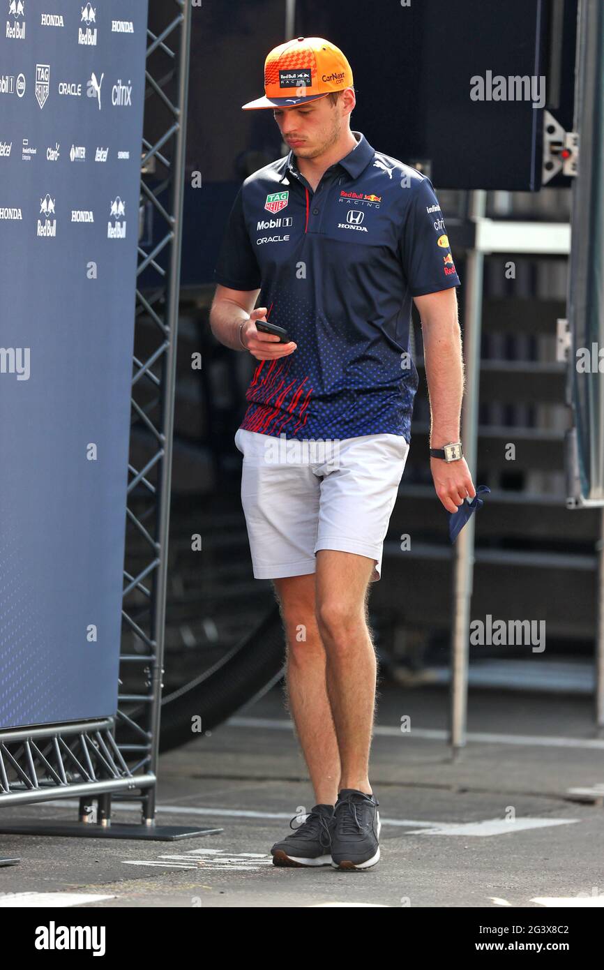 Le Castellet, France. 18th June, 2021. Max Verstappen (NLD) Red Bull  Racing. French Grand Prix, Friday 18th June 2021. Paul Ricard, France.  Credit: James Moy/Alamy Live News Credit: James Moy/Alamy Live News