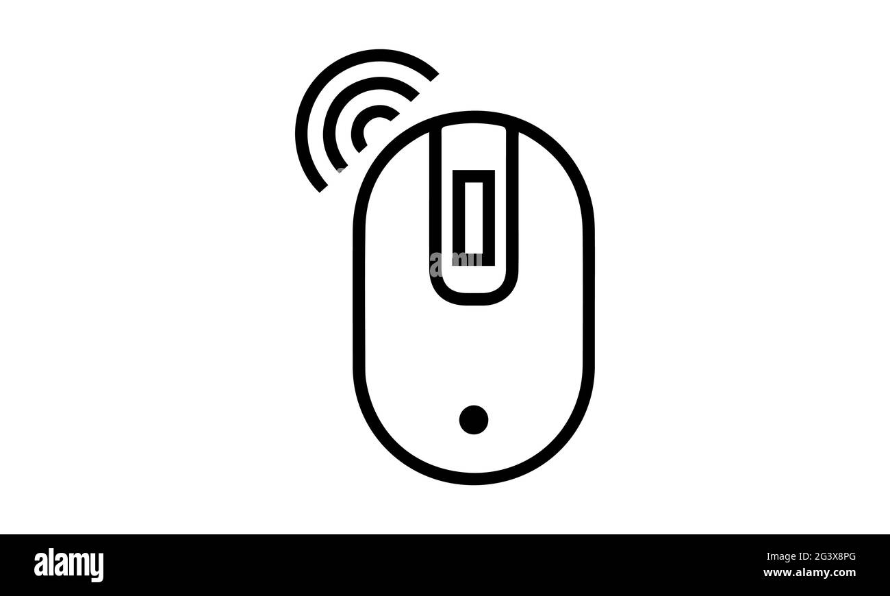 Wireless mouse icon on white background vector image Stock Vector
