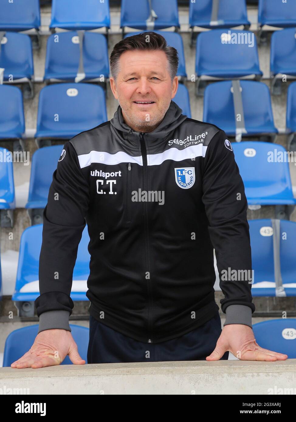 Head coach Christian Titz 1st FC Magdeburg DFB 3rd league season 2020-21 Stock Photo