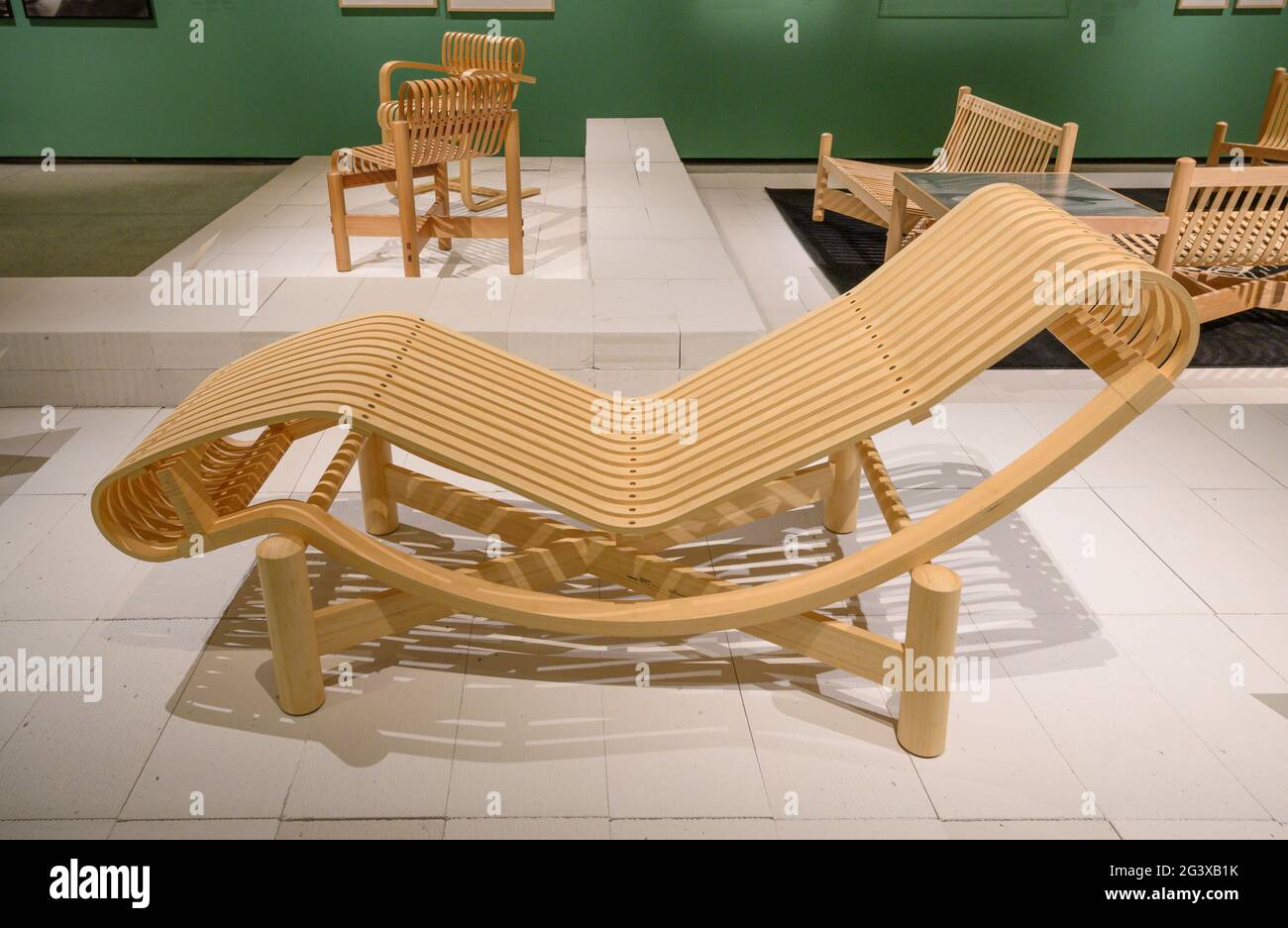 The Design Museum, London, UK. 17 June 2021. Charlotte Perriand: The Modern  Life examines the work of the pioneering French architect and designer  Charlotte Perriand (1903-1999) through recreations of some of her