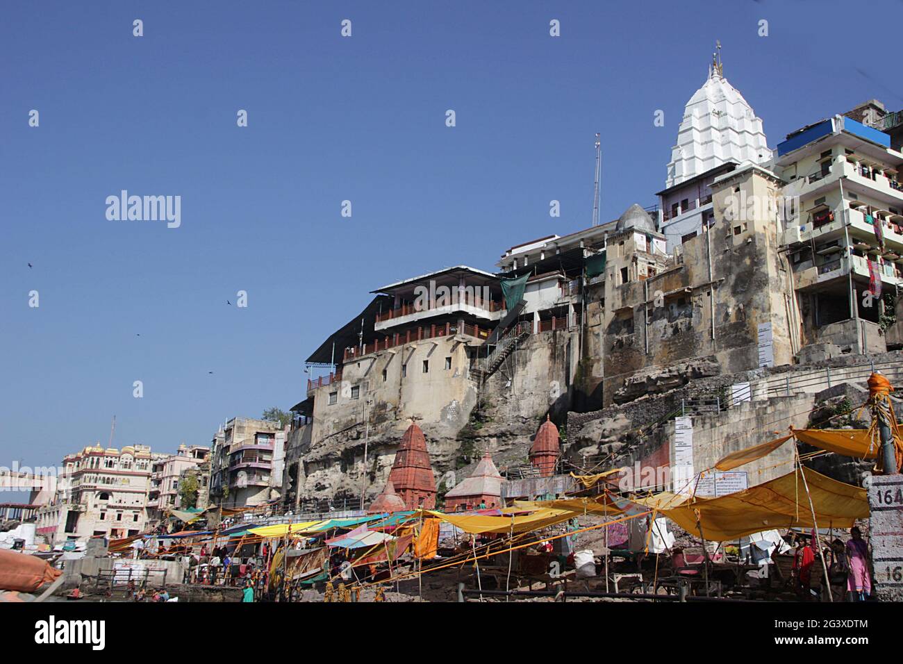 View of  Omkareshwar Temple Stock Photo