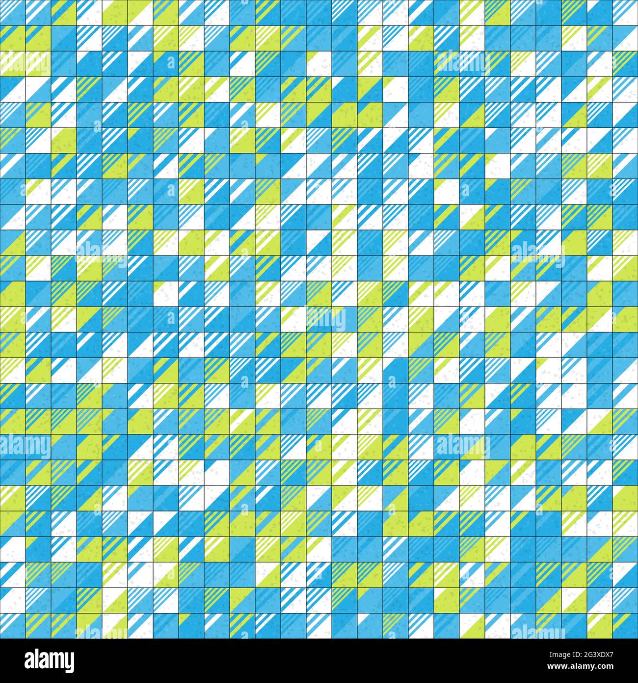 Abstract Geometrical generative computational art illustration Stock Vector
