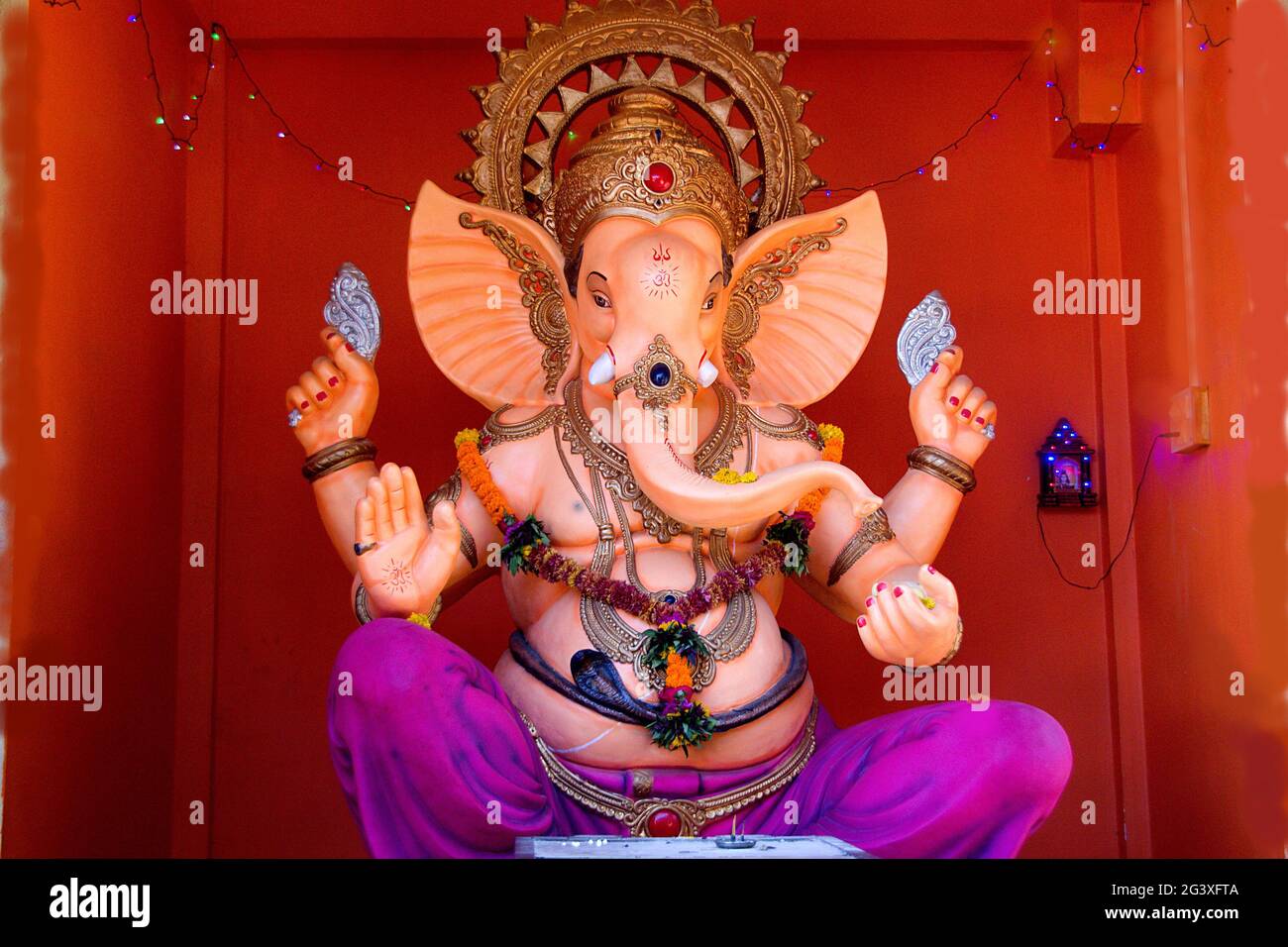 Huge Statue of Lord Ganesha Stock Photo