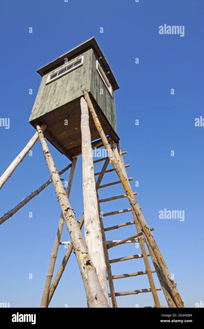 High seat and blue sky Stock Photo