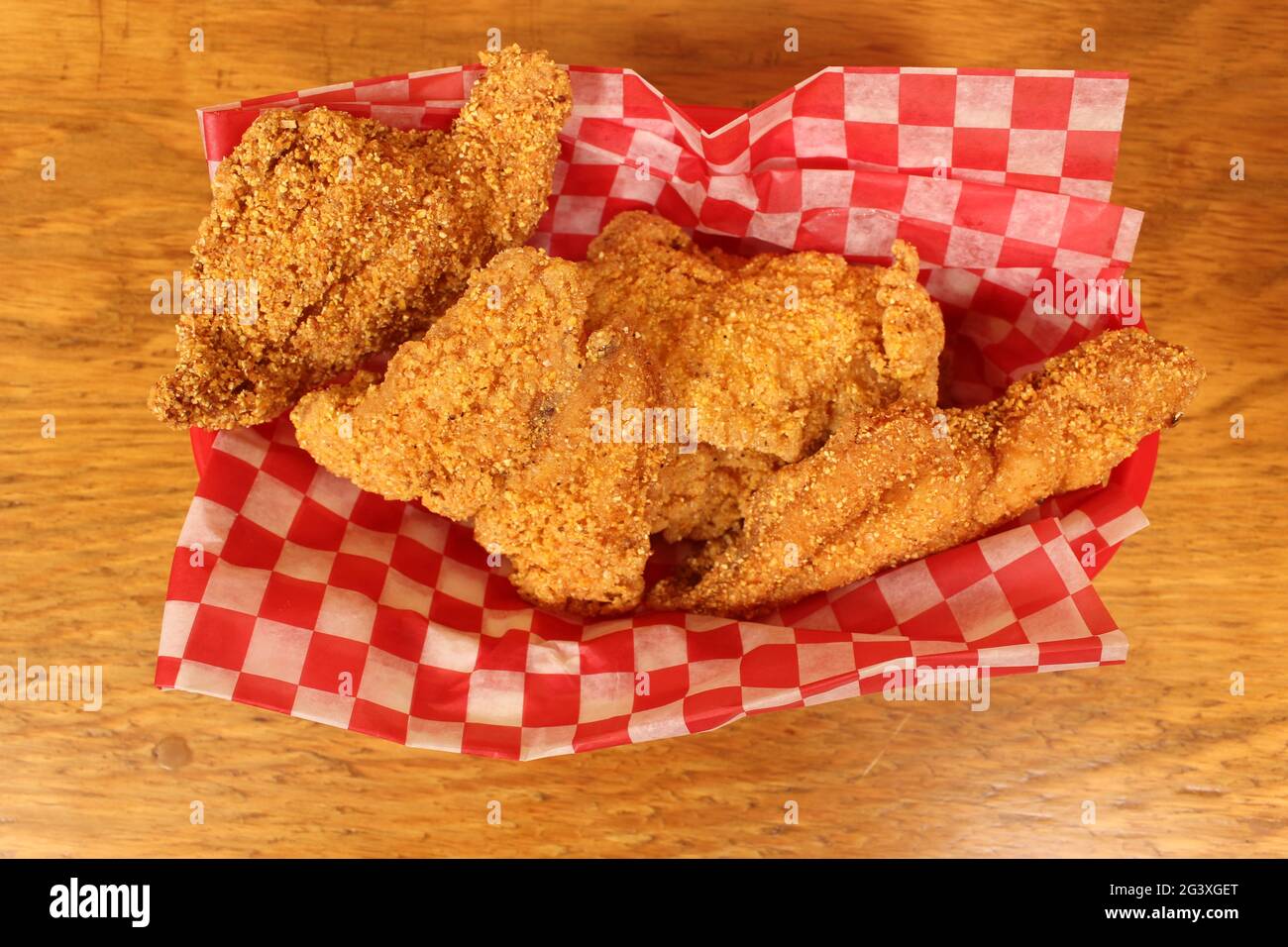 Fried Catfish Fillets in Rural Cafe Stock Photo Alamy