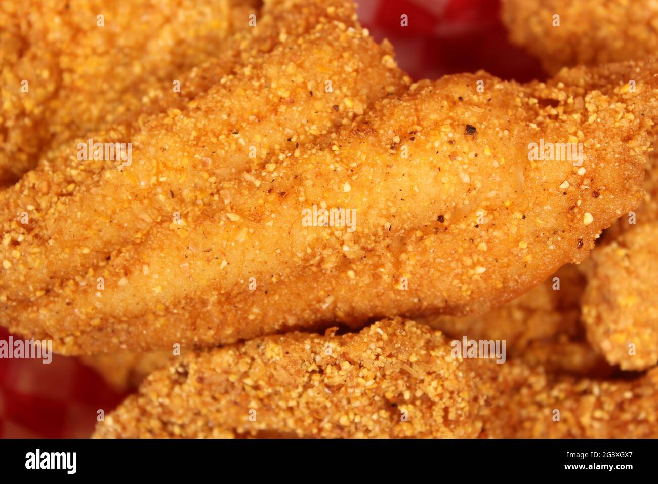 Fried Catfish Fillets in Rural Cafe Stock Photo Alamy