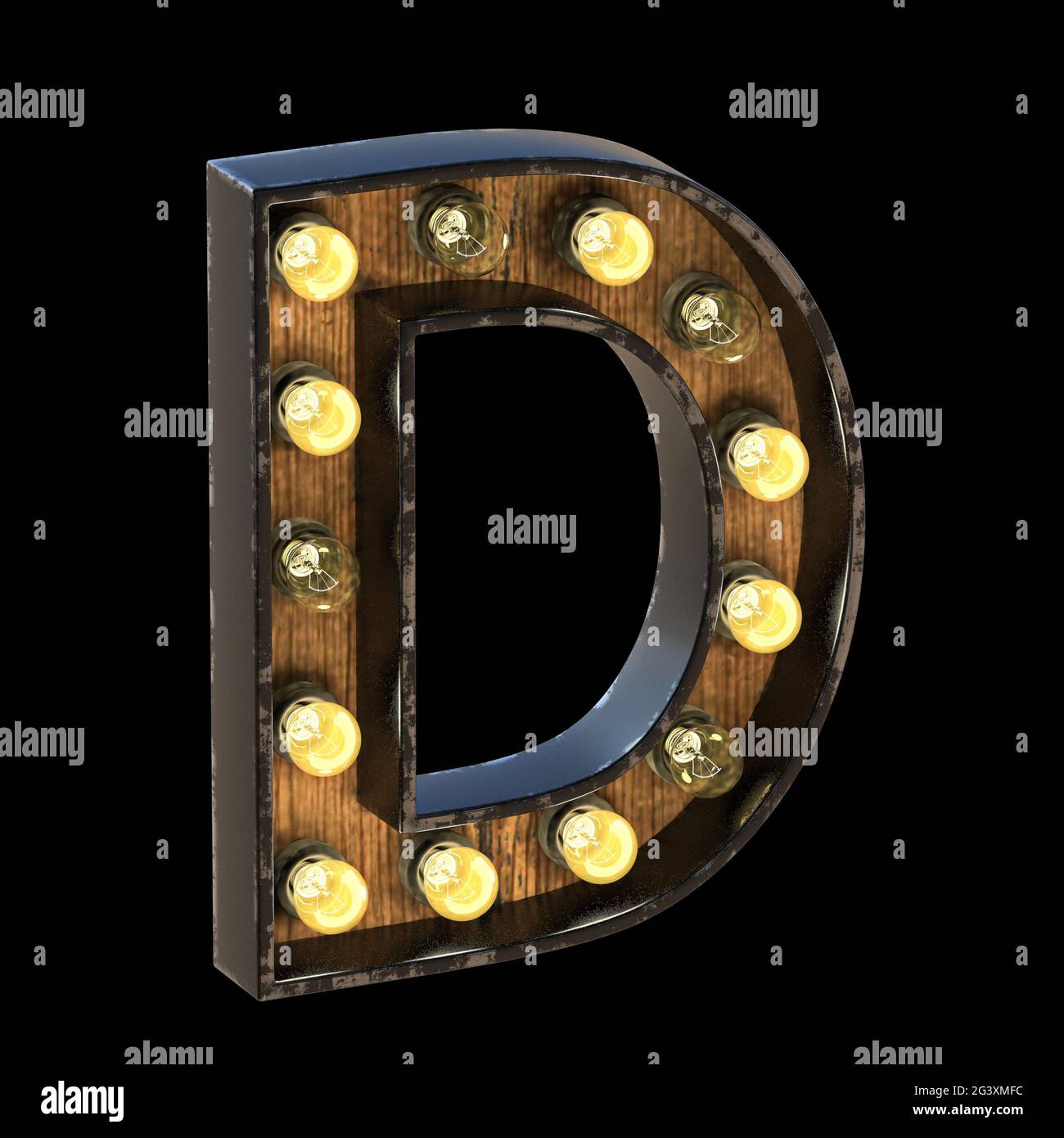 Illuminated letter d hi-res stock photography and images - Alamy