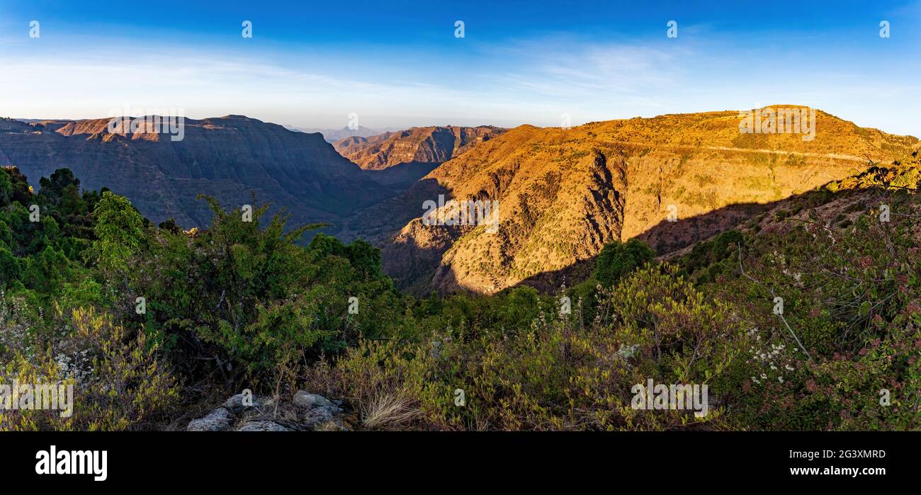 Semien or Simien Mountains, Ethiopia Stock Photo