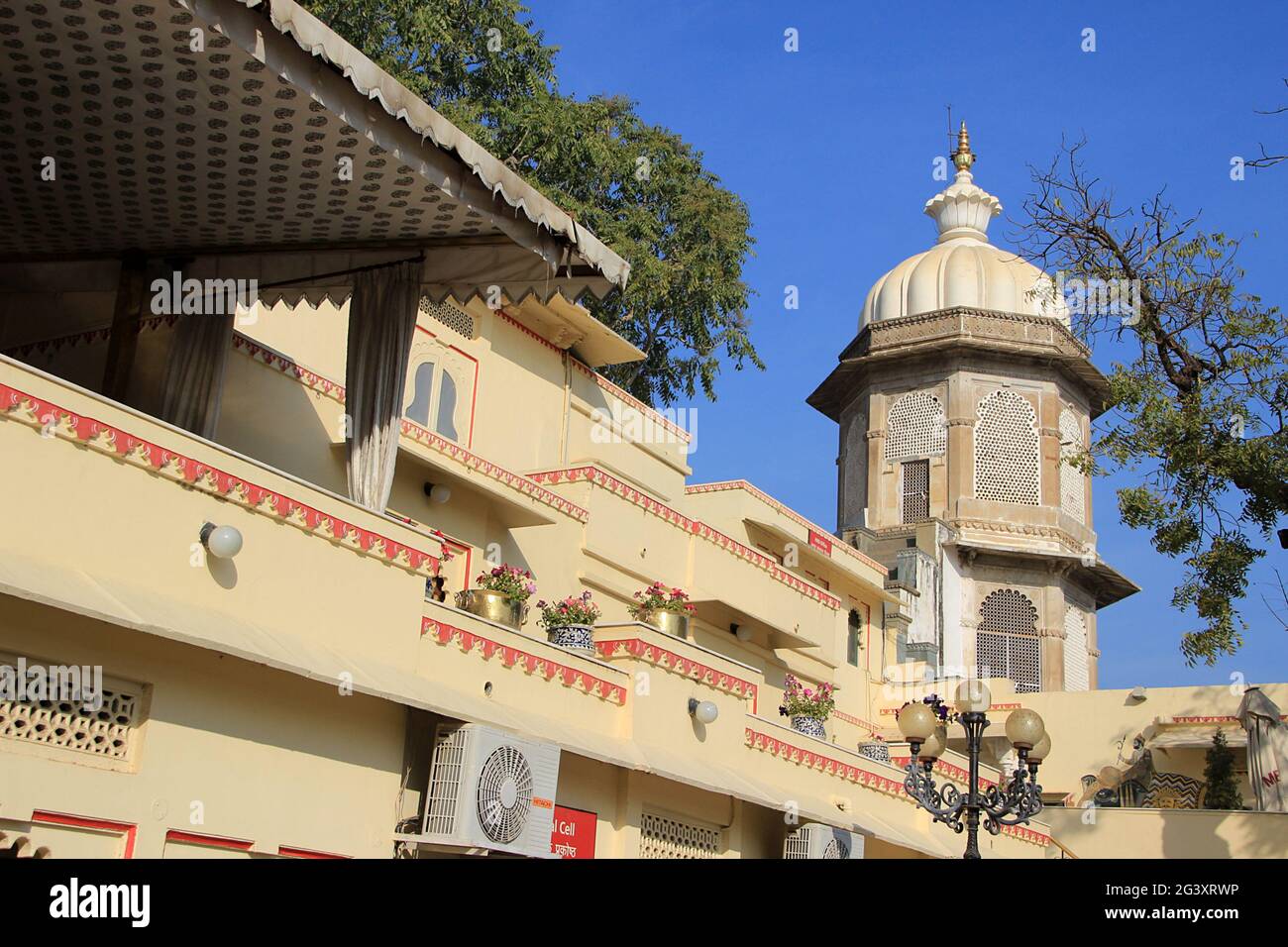 View of Top, City Palace, Udaipur Stock Photo