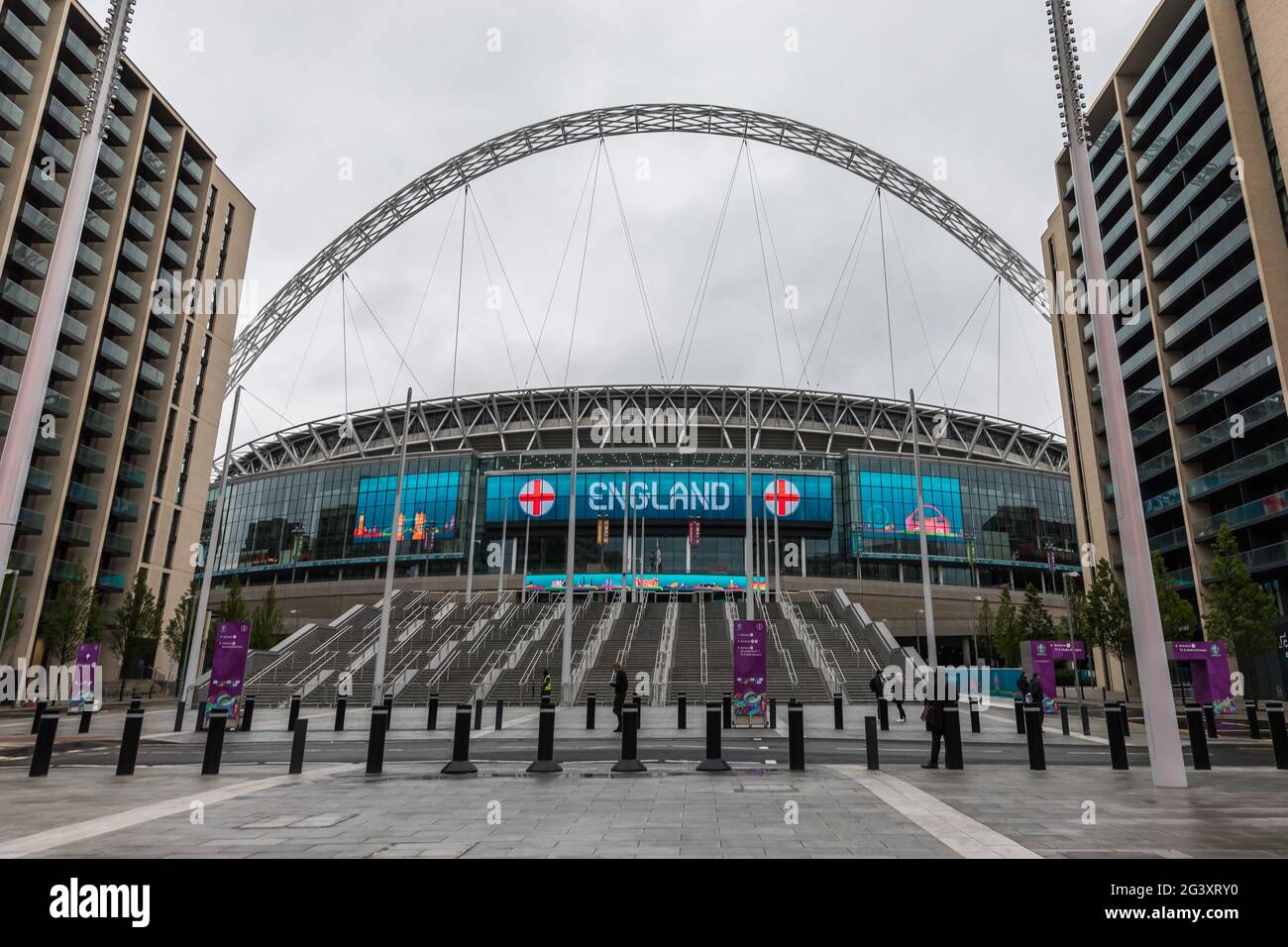 Wembley Stadium, Wembley Park, UK. 18th June 2021. Wembley Stadium ...