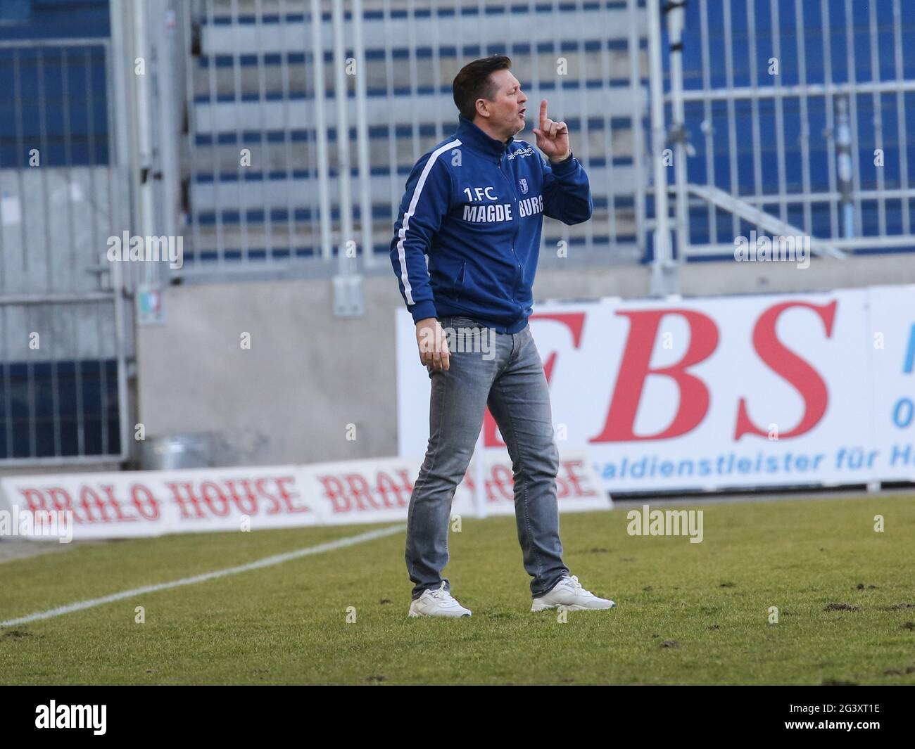Head coach Christian Titz 1st FC Magdeburg DFB 3rd league season 2020-21 Stock Photo