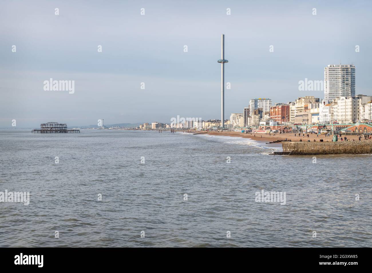 Brighton Seafront, Sussex, England Stock Photo