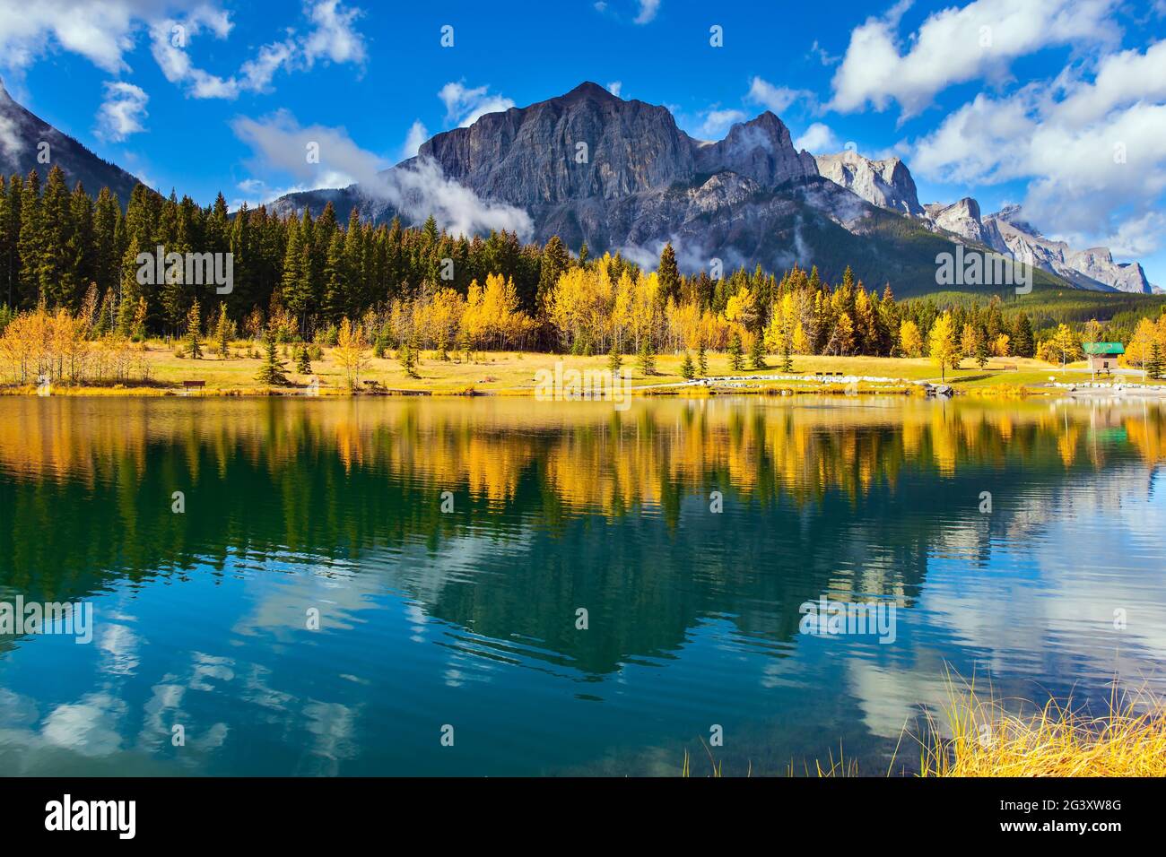 The city of Canmore Stock Photo Alamy