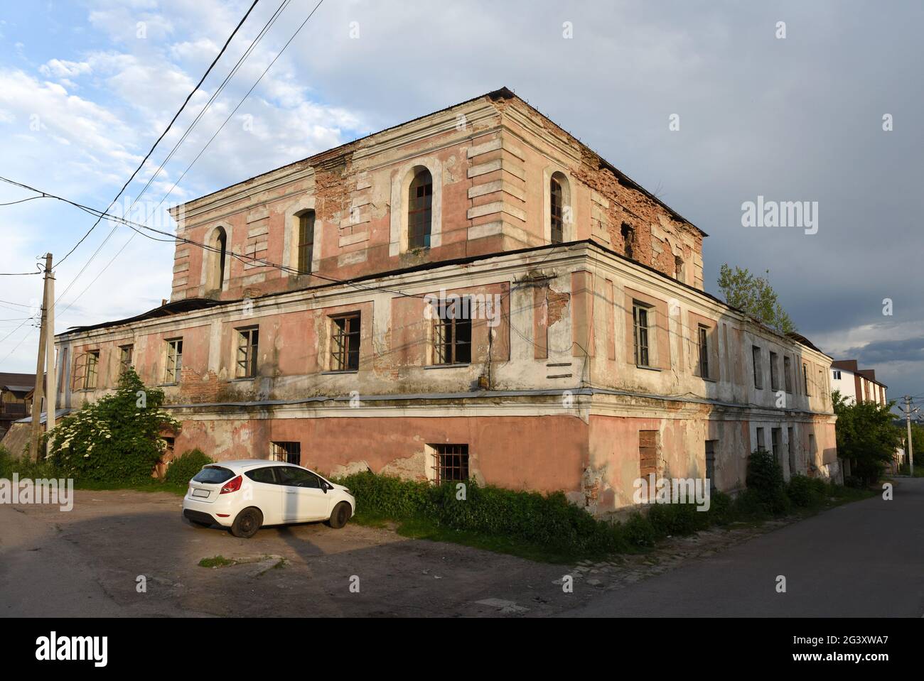 The Great Synagogue in Dubno, Ukraine. Stock Photo